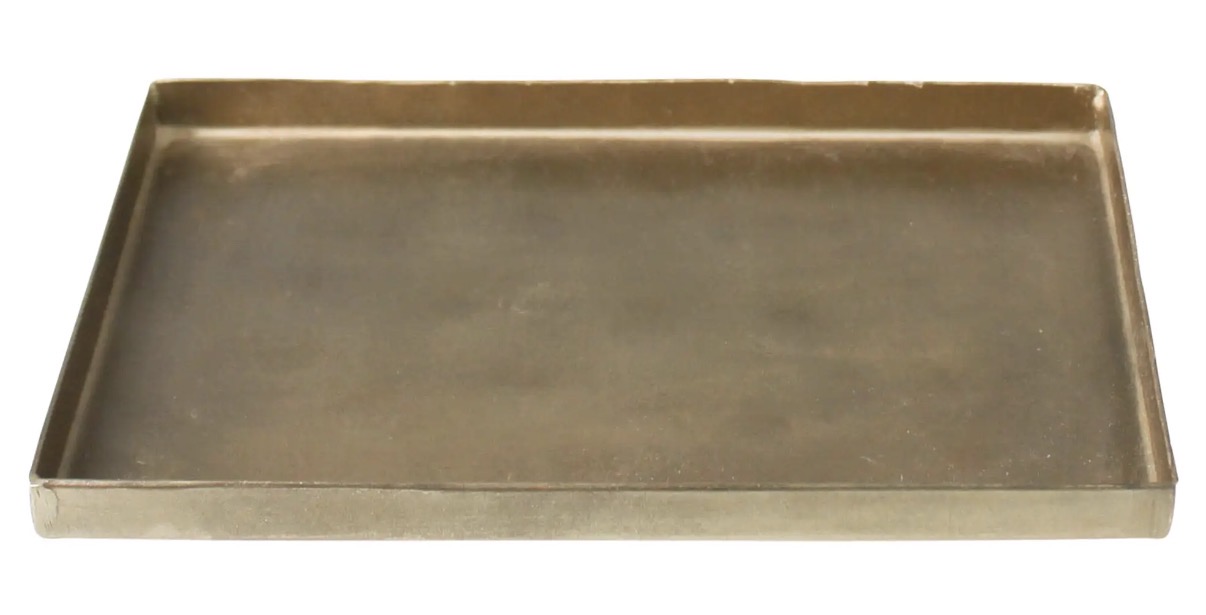 Rectangular brass catchall tray